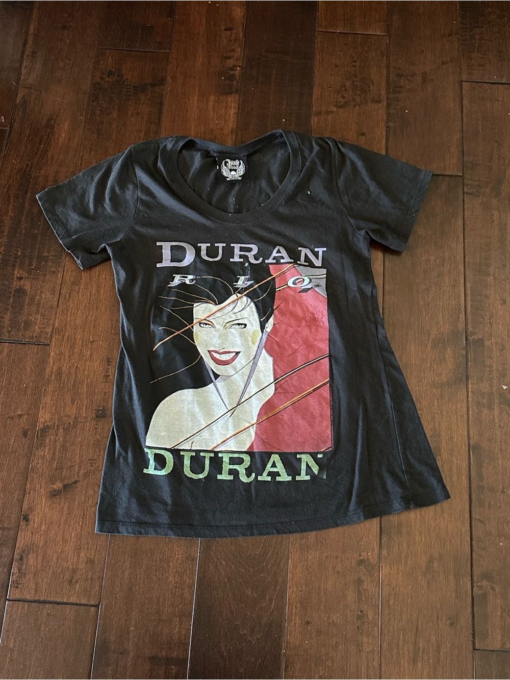 Duran Duran Graphic Band Tee - Black with Multi Color Front Size XS or S